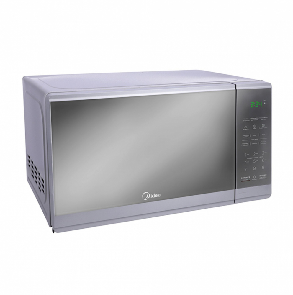 Midea Horno de Microondas MMDF07S2MG, 0.7 Pies Cúbicos, 20 Litros, Plata