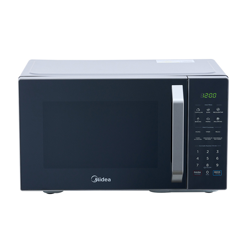 Midea Horno de Microondas MMDX11S2MG, 1.1 Pies Cúbicos, Negro/Plata