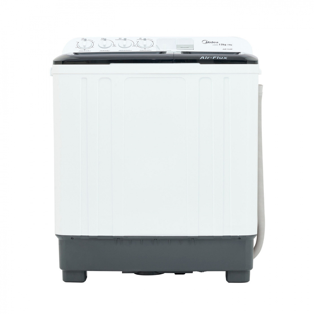 Midea Lavadora de Carga Vertical MTG01W13W, 13kg, 3 Programas de Lavado, Blanco