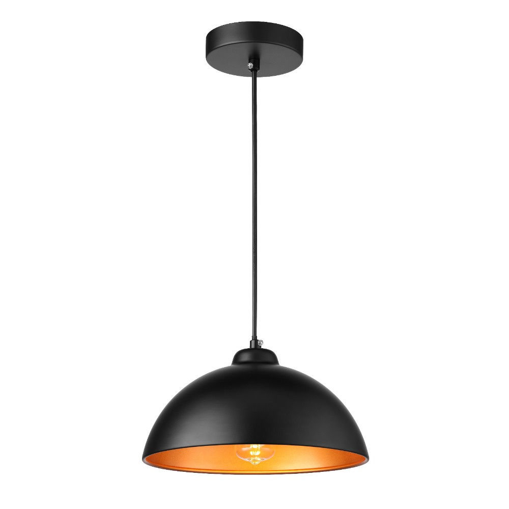Midlait Lámpara Colgante Enzo, Interiores, 60W, Base E26, Negro - No Incluye Foco