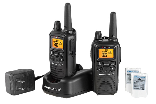 Midland Kit de Radios, Portátil de 2 Vías LXT600VP3, 36 canales, 462.550 - 467.7125 MHz, 2 Piezas 
