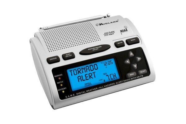 Midland Radio Portátil de Alerta Meteorológica WR300, AM/FM