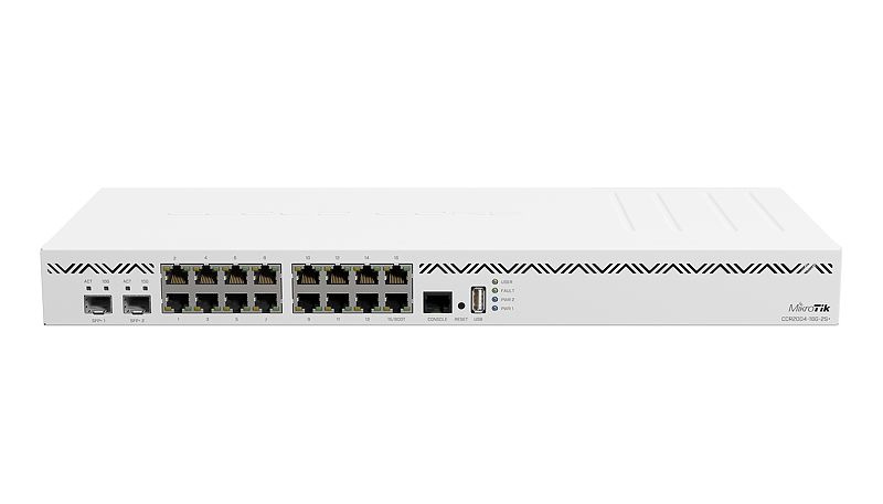 Router MikroTik Gigabit Ethernet CCR2004-16G-2S+, Alámbrico, 16x RJ-45 GE, 2x SFP+