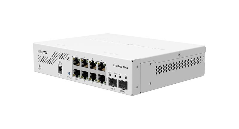 Switch MikroTik CSS610-8G-2S+IN, 8 Puertos Gigabit Ethernet 10/100/1000, 56 Gbit/s, 16000 Entradas, Administrado