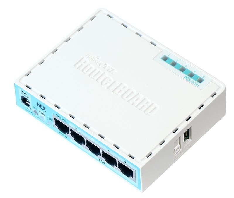 Router MikroTik Gigabit Ethernet hEX, Alámbrico, 5x RJ-45, 1x USB