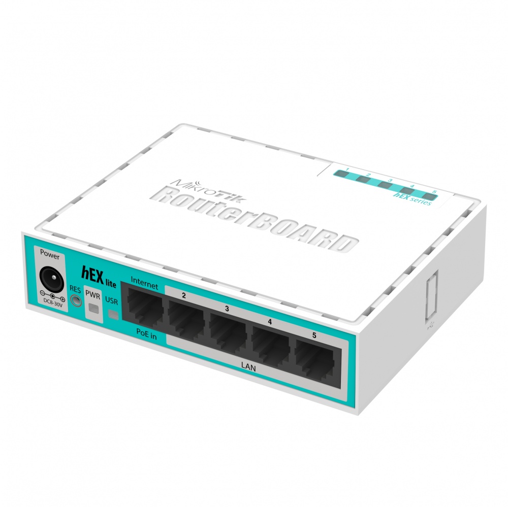 Router MikroTik Fast Ethernet hEX Lite, Alámbrico, 5x RJ-45