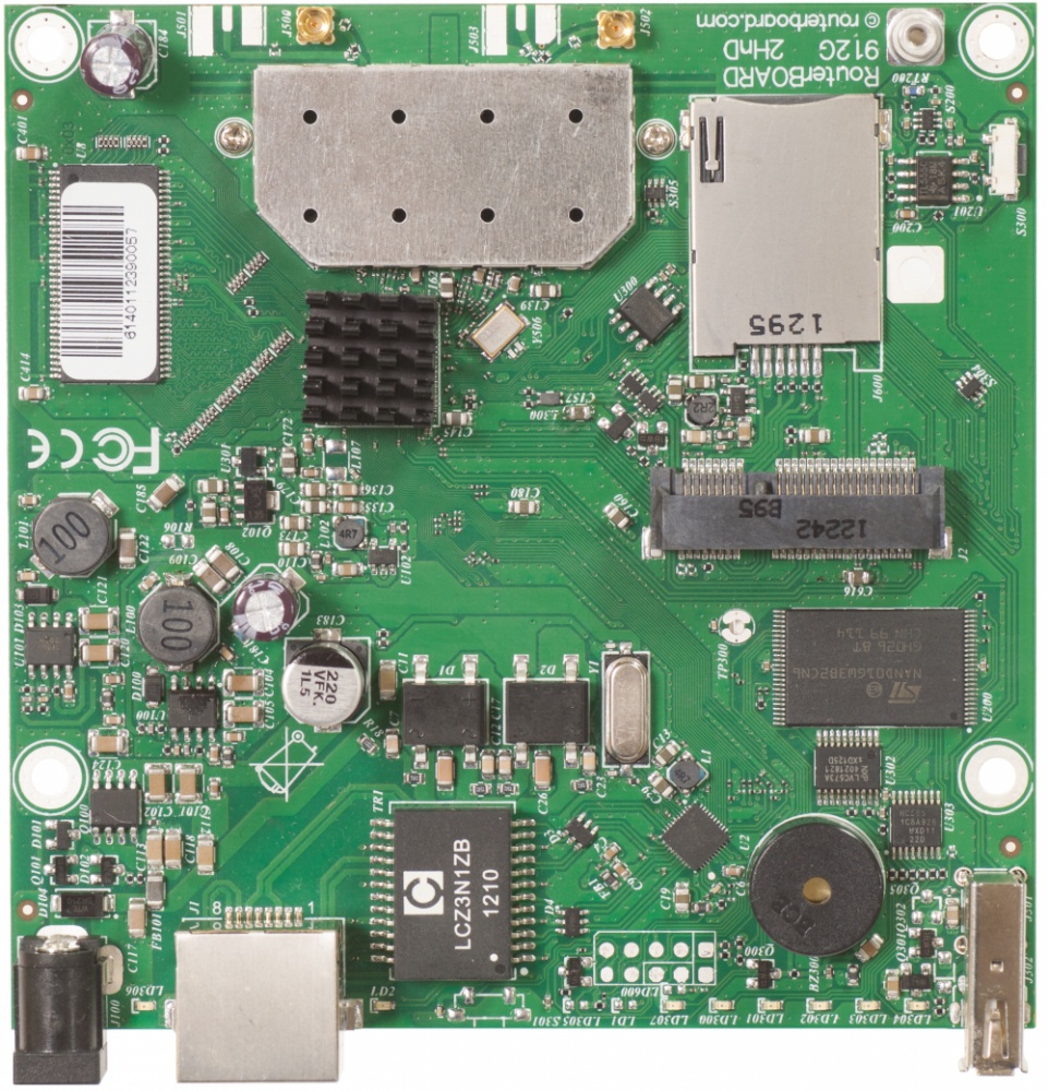 MikroTik RouteBoard RB912UAG-2HPND, 983.7Mbit/s, 1x RJ-45, 2.4GHz