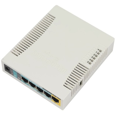 Router MikroTik Fast Ethernet RB951Ui-2HnD, Inalámbrico, 300Mbit/s, 5x RJ-45, 2.4GHz, Antena Interna 2.5dBi