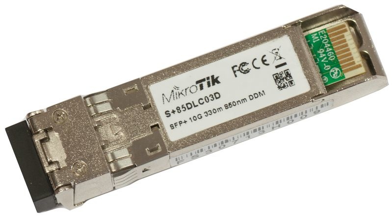 MikroTik Módulo Transceptor S+85DLC03D SFP+, LC, 10Gbit/s, 300 Metros, 850nm