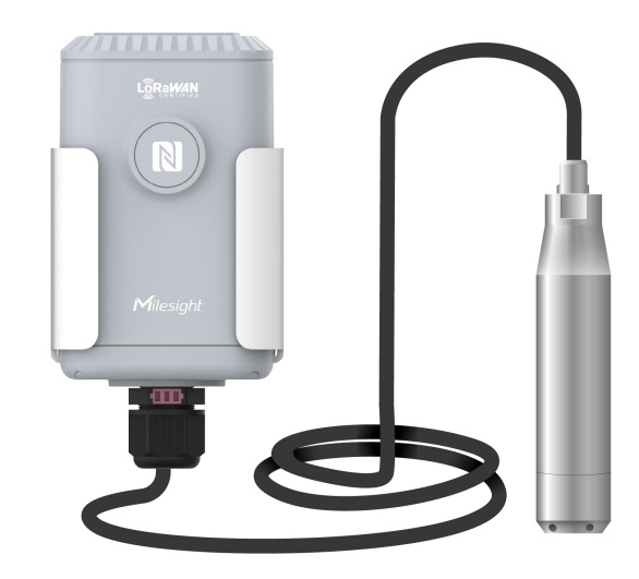 Milesight Sensor de Agua EM500-SWL-915M, Inalámbrico, WiFi, Gris