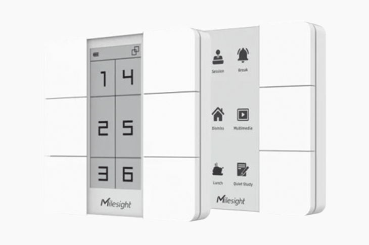 Milesight Pulsador de Botón WS156-915M, 6 Botones, Wi-Fi, Blanco 
