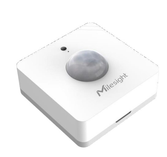 Milesight Sensor de Movimiento y Luz PIR WS202-915M, Inalámbrico, hasta 8 Metros, Blanco