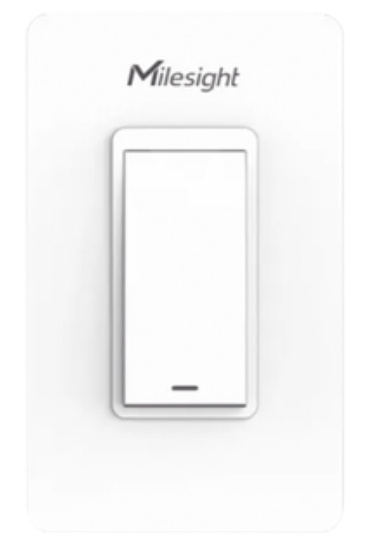 Milesight Interruptor de Luz Inteligente LoRaWAN, 1 Botón, Wi-Fi, Blanco