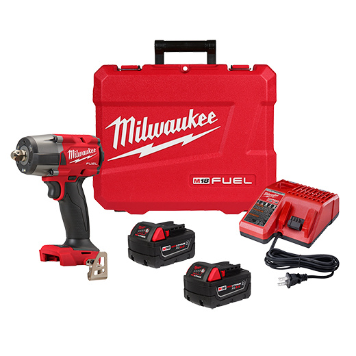 Milwaukee Destornillador de Impacto M18 FUEL, Inalámbrico, 1/2", 18V, Rojo/Negro