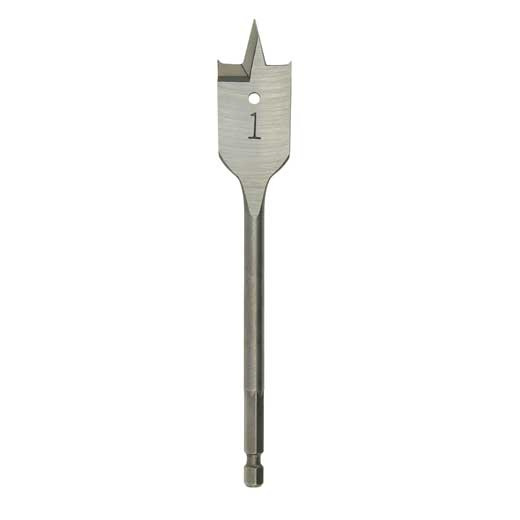 Milwaukee Broca Plana para Madera/Plástico Boring Bit, 1" x 6"