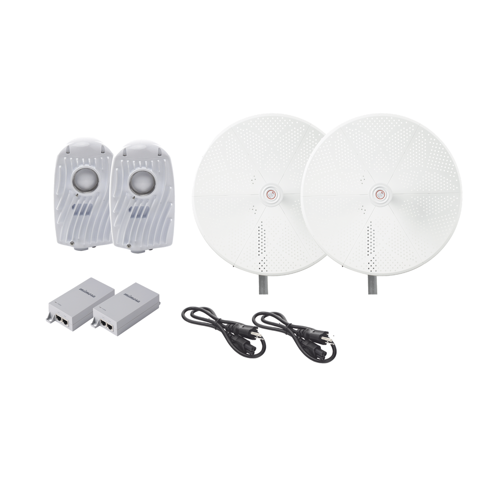 Mimosa Networks Kit 2 Radios B5X, 1.5 Gbps, 8dBi, Blanco ― Incluye 2x Antenas TXPD34B5X/2x Inyector POE
