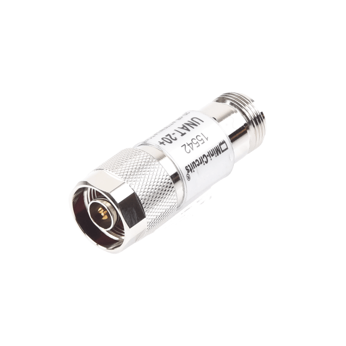 Mini Circuits Atenuador UNAT-20+, 20dB, 0.5W, CD-6 GHz, Macho-Hembra