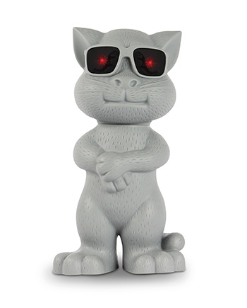 Misik Bocina MS240 Gato, Bluetooth, Inalámbrico, USB, Gris