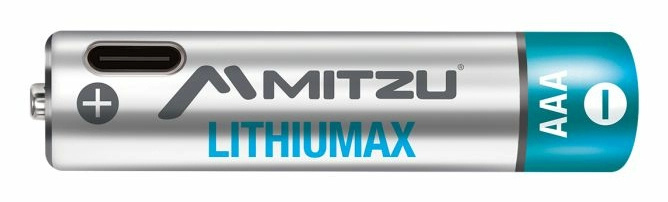 Mitzu Pila Recargable AAA, 1.5V, 4 Piezas