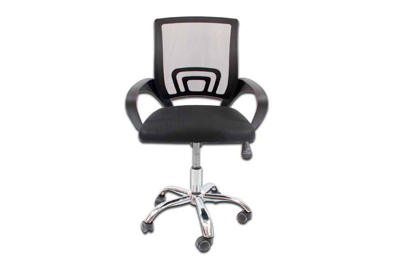 Modamob Silla Everest, Respaldo con Rejilla, Negro