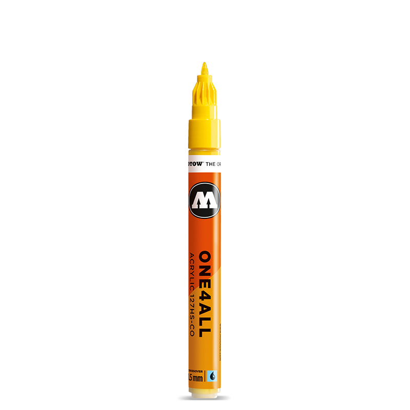 Molotow Marcador Acrílico One4All, 1.5mm, Rellenable, Amarillo Zinc No. 6