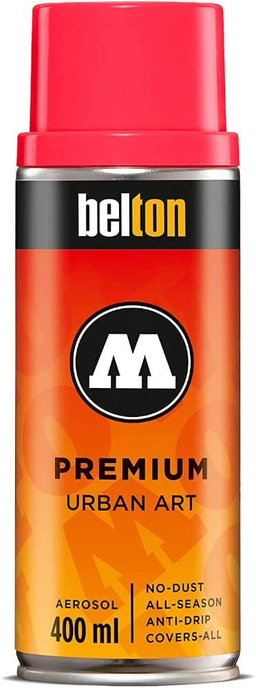 Molotow Spray Acrílico Premium, 400ml, Sweet 100 Rojo Tráfico