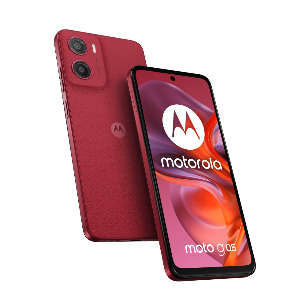 Motorola Moto G05 6.67", 128GB, 4GB RAM, Rojo