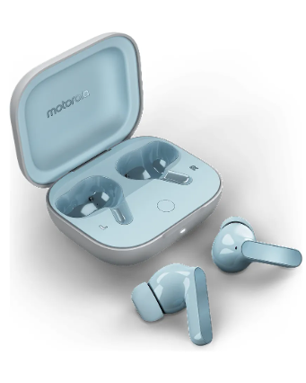 Motorola Audífonos Intrauriculares con Micrófono Moto Buds, Inalámbrico, Bluetooth, Cancelación de Ruido, Azul