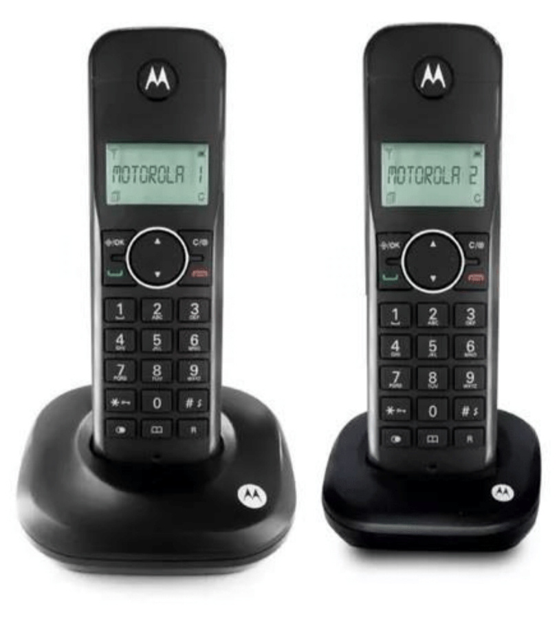 Motorola Teléfono Inalámbrico DECT MOTO500ID-2, 2 Auriculares, Altavoz