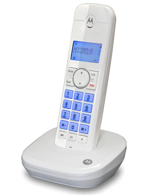 Motorola Teléfono Inalámbrico DECT MOTO550WID, Altavoz,  Blanco