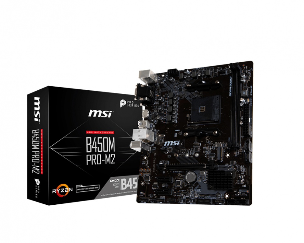Tarjeta Madre MSI Micro ATX B450M PRO-M2, S-AM4, AMD B450, HDMI, 32GB DDR4 para AMD
