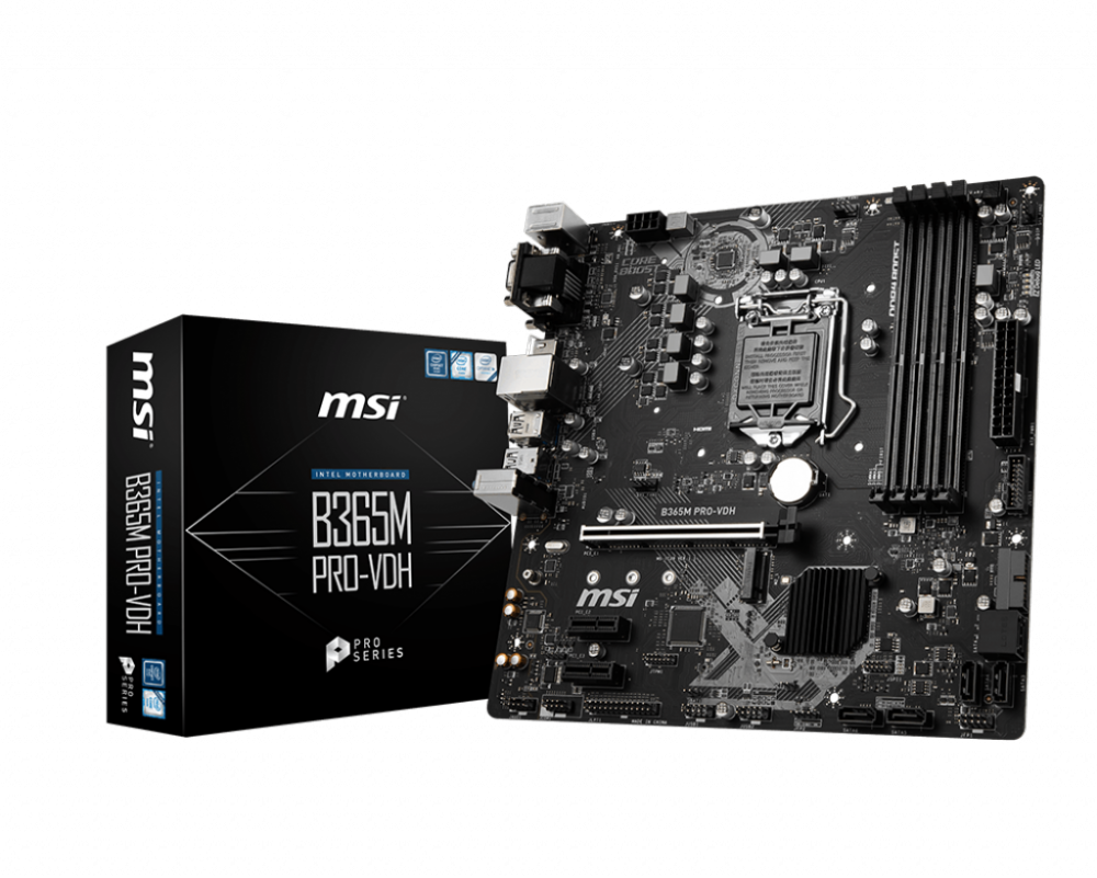 Tarjeta Madre MSI Micro-ATX B365M PRO-VDH, S-1151, Intel B365, HDMI, 64GB DDR4 para Intel