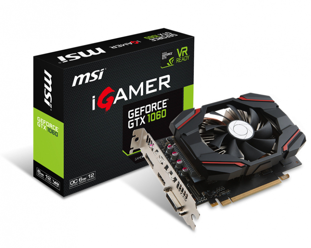 Tarjeta de Video MSI NVIDIA GeForce GTX 1060 iGAMER OC, 6GB 192-bit GDDR5, PCI Express x16 3.0