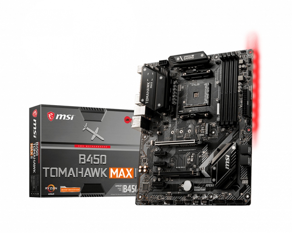 Tarjeta Madre MSI ATX B450 TOMAHAWK MAX II, S-AM4, AMD B450, HDMI, 128GB DDR4 para AMD ― Requiere Actualización de BIOS para Ryzen Serie 5000
