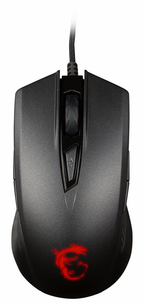 Mouse Gamer MSI Óptico CLUTCH GM40 BLACK, Alámbrico, USB, Negro/Rojo