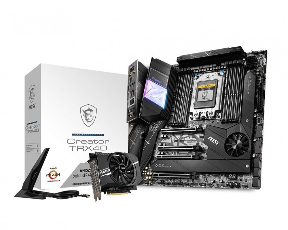 Tarjeta Madre MSI ATX-E CREATOR TRX40, S-sTRX4, AMD TRX40, 256GB DDR4 para AMD