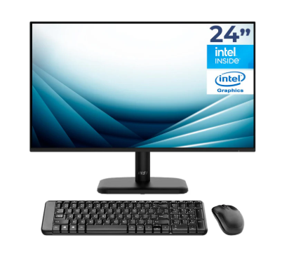 Mini PC MSI CUBI, Intel N100, 8GB, 128GB SSD, sin Sistema Operativo,+ Teclado/Mouse/Monitor 24"