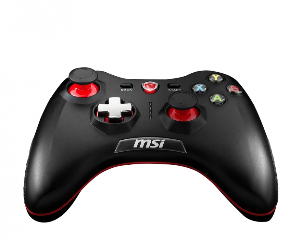 MSI Gamepad FORCE GC30, Alámbrico/Inalámbrico, USB 2.0, Negro 