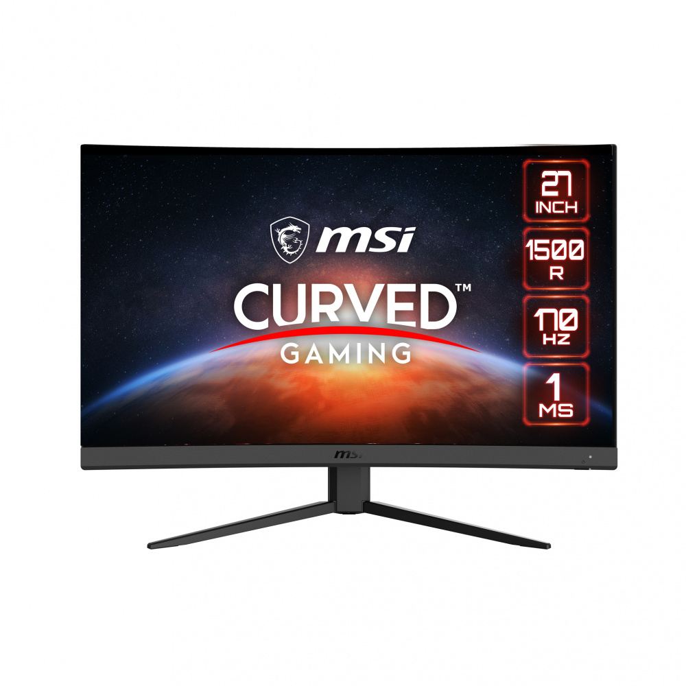 Monitor Gamer Curvo MSI G27CQ4 E2 LCD 27", Wide Quad HD, FreeSync Premium, 170Hz, HDMI, Negro