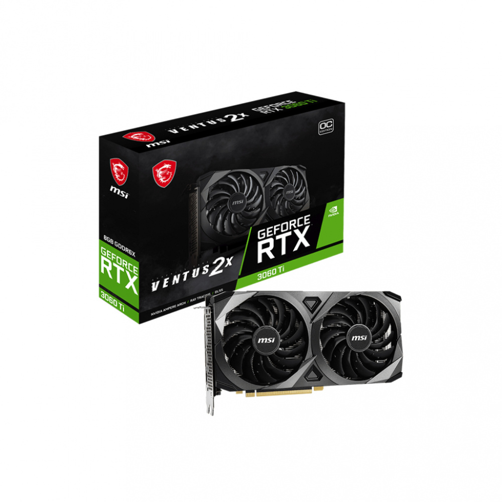 Tarjeta de Video MSI NVIDIA GeForce RTX 3060 Ti Ventus 2X 8GD6X, 8GB 256-bit GDDR6X, PCI Express 4.0