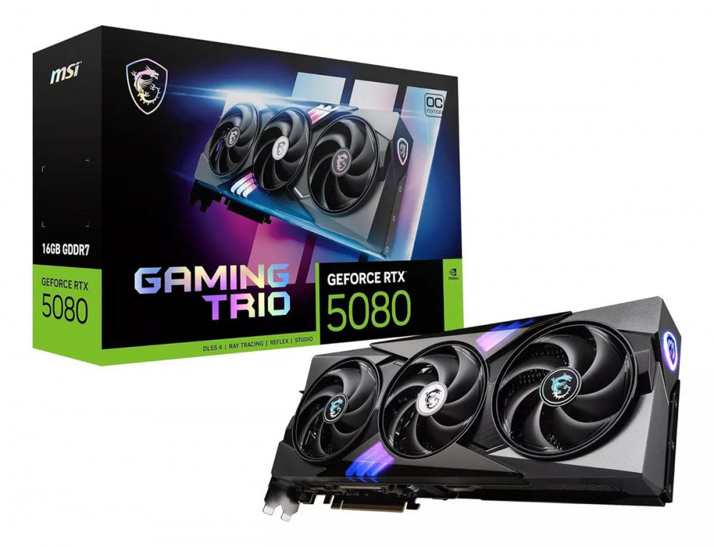 Tarjeta de Video MSI NVIDIA GeForce RTX 5080 GAMING TRIO OC, 16GB 256-bit GDDR7, PCI Express x16 5.0