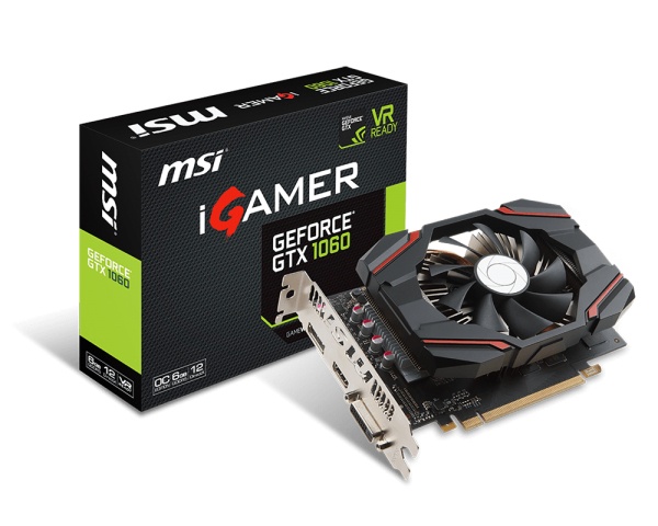 Tarjeta de Video MSI NVIDIA GeForce GTX 1060 iGAMER OC, 6GB 192-bit GDDR5, PCI Express x16 3.0
