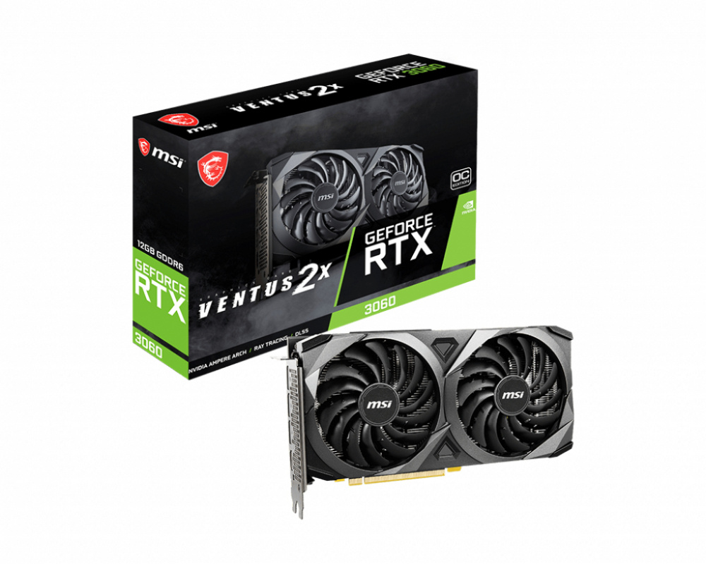 Tarjeta de Video MSI NVIDIA GeForce RTX 3060 VENTUS 2X 12G OC, 12GB 192-bit GDDR6, PCI Express 4.0 ― Abierto