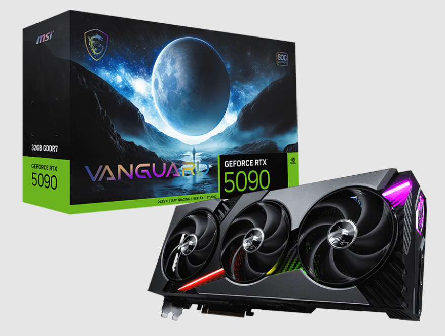 Tarjeta de Video MSI NVIDIA GeForce RTX 5090 VANGUARD SOC, 32GB 512-bit GDDR7, PCI Express 5.0