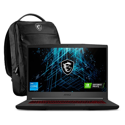 Laptop Gamer MSI GF63 11UC Thin 15.6" Full HD, Intel Core i5-11400H 2.70GHz, 8GB, 512GB SSD, NVIDIA GeForce RTX 3050, Windows 11 Home 64-bit, Español, Negro ― Incluye Mochila MSI