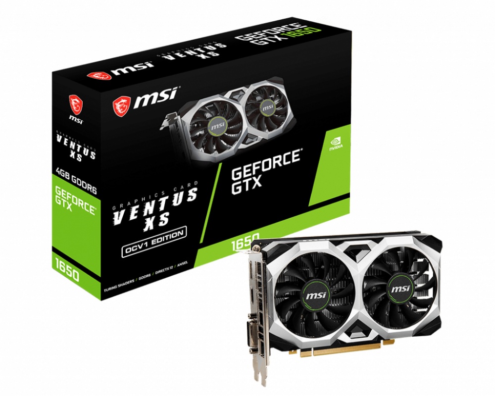 Tarjeta de Video MSI NVIDIA GeForce GTX 1650 Ventus XS OC V1, 4GB 128-bit GDDR6, PCI Express x16 3.0