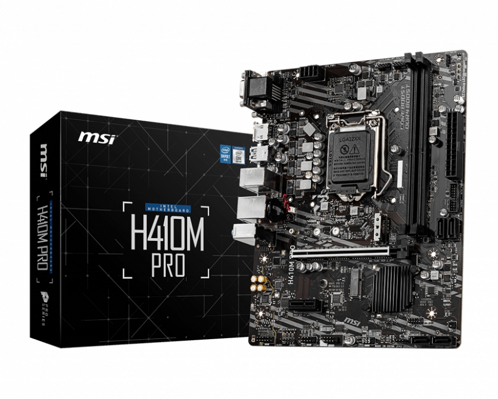 Tarjeta Madre MSI Micro-ATX H410M PRO, S-1200, Intel H410, HDMI, 64GB DDR4 para Intel ― No es Compatible con Procesadores Intel 11va. Generación