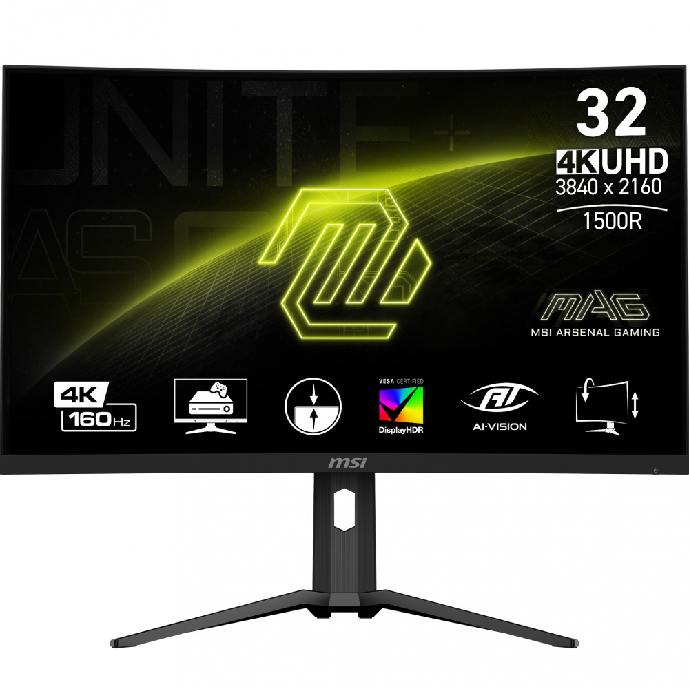 Monitor Gamer Curvo MSI MAG 321CUP LED 31.5", 3840x2160 4K Ultra HD, 160Hz, HDMI/DisplayPort, Negro 