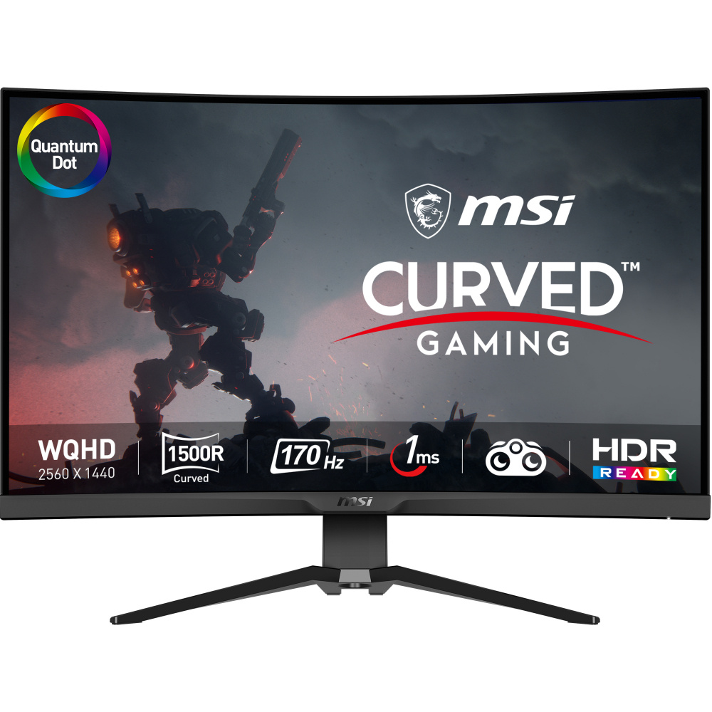 Monitor Gamer Curvo MSI MAG 325CQRF-QD LED 31.5", Quad HD, Ultra Wide, FreeSync, 170Hz, HDMI, Negro