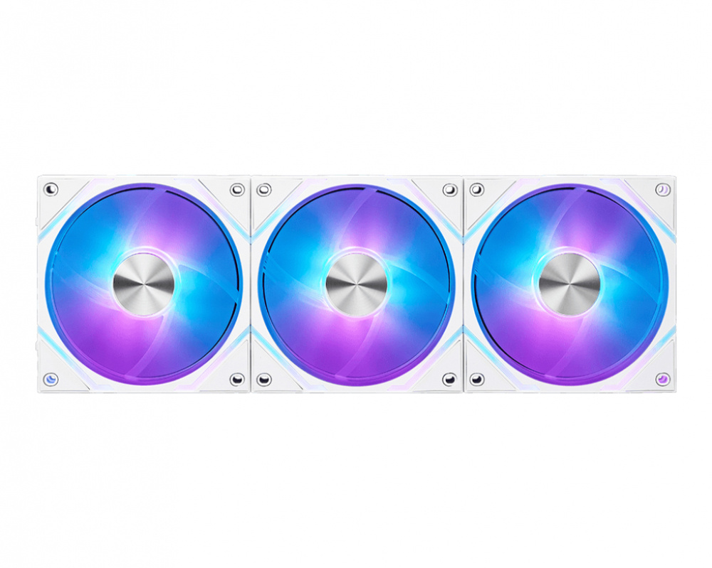 Ventilador MSI MAG EZ12 ARGB, 3x 120mm, 1900RPM, ARGB, Blanco 